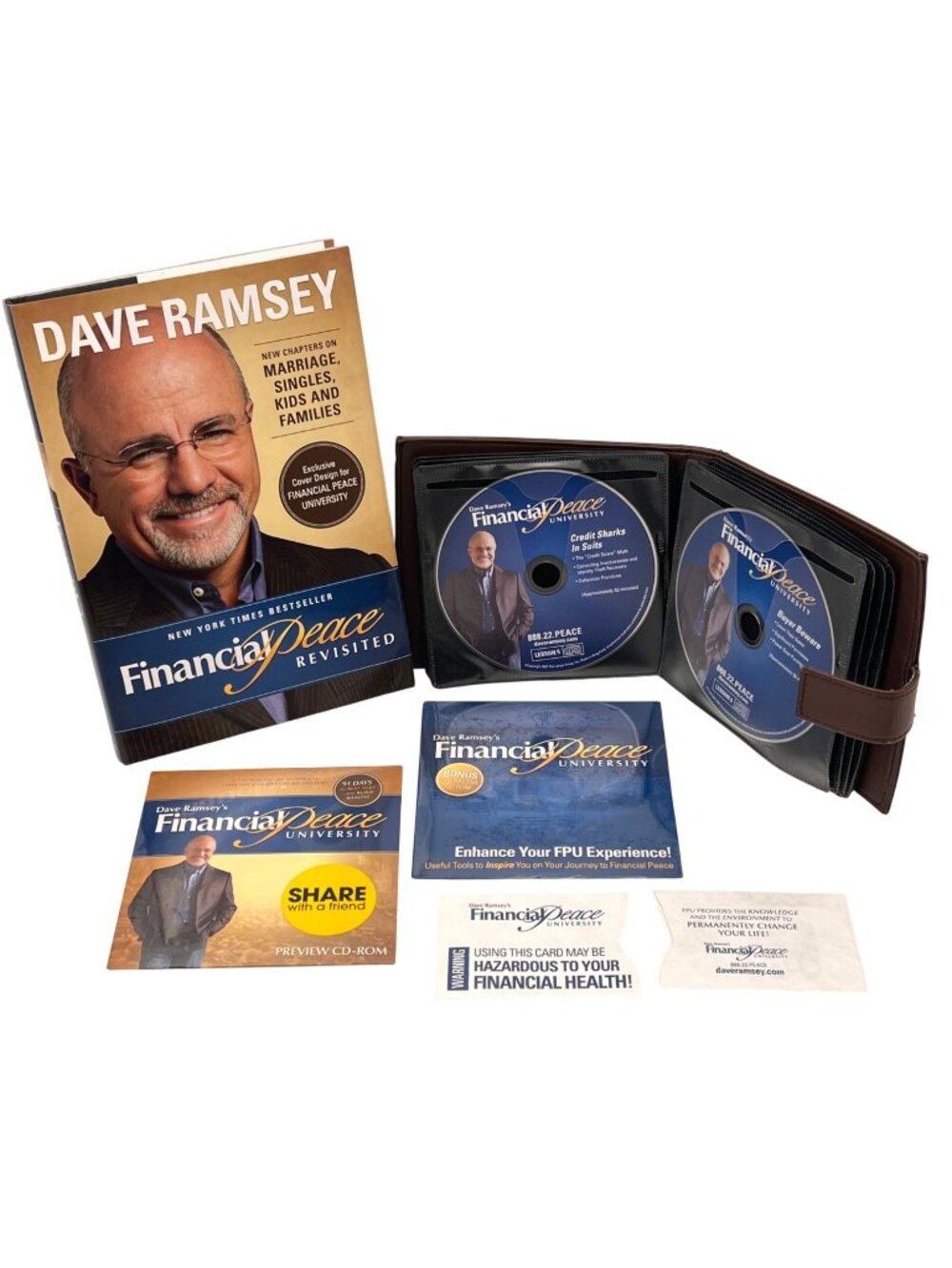 Dave Ramsey Financial Peace Revisited Book & University CD Set Money Management